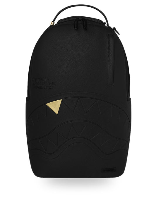Sprayground Blacked Out Embossed Gold Tooth - Zaini Unisex - Nero/Oro