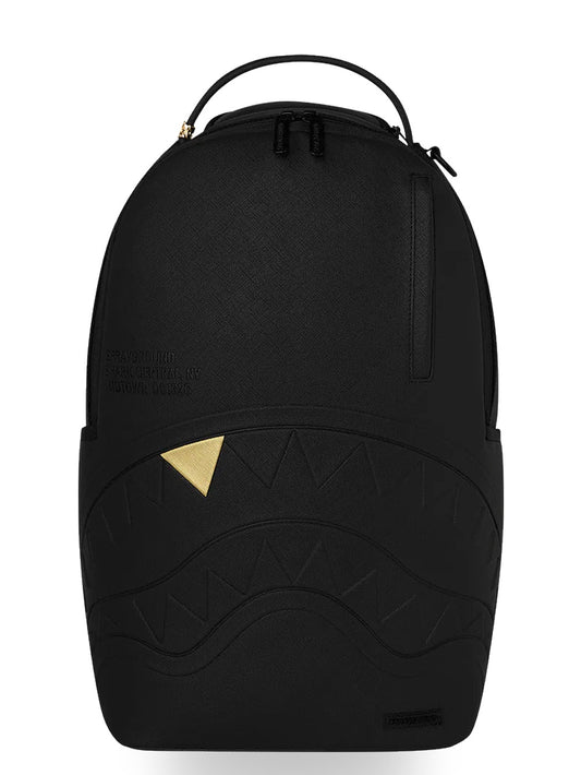 Sprayground Blacked Out Embossed Gold Tooth - Zaini Unisex - Nero/Oro