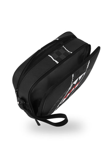 Sprayground Center Rip Revealing Toiletry Brick - Borse Unisex - Nero