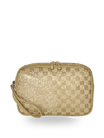 Sprayground 2 Tone Gold Trinity Clutch - Borse Unisex - Oro