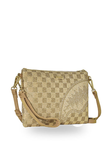 Sprayground 2 Tone Gold Trinity Clutch - Borse Unisex - Oro
