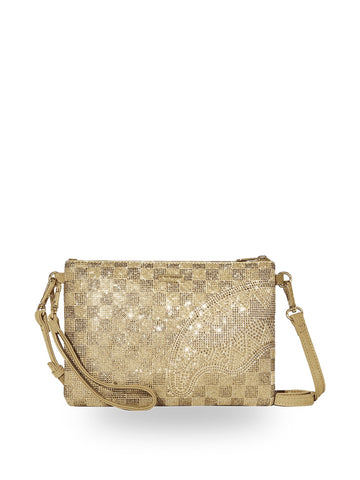 Sprayground 2 Tone Gold Trinity Clutch - Borse Unisex - Oro