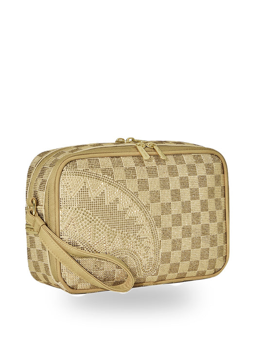 Sprayground 2 Tone Gold Trinity Toiletry Brick - Borse Unisex - Oro