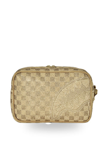 Sprayground 2 Tone Gold Trinity Toiletry Brick - Borse Unisex - Oro
