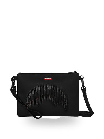 Sprayground Disappearing Shark Clutch - Borse Unisex - Nero
