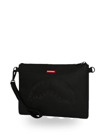 Sprayground Disappearing Shark Clutch - Borse Unisex - Nero