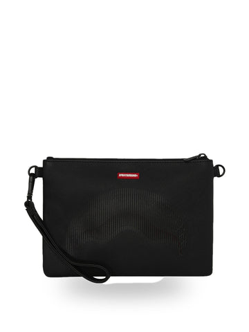 Sprayground Disappearing Shark Clutch - Borse Unisex - Nero