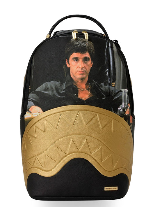 Sprayground Scarface Gold Embossed - Zaini Unisex - Nero/Multicolore