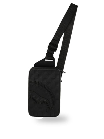 Sprayground Raised Check Hard Shell - Borse Unisex - Nero