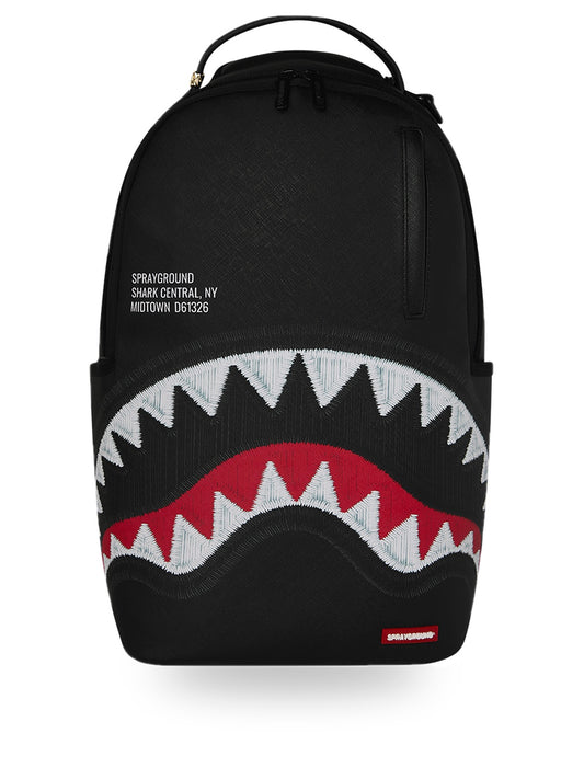Sprayground Shark Central Black - Zaini Unisex - Nero