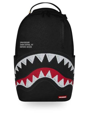 Sprayground Shark Central Black - Zaini Unisex - Nero