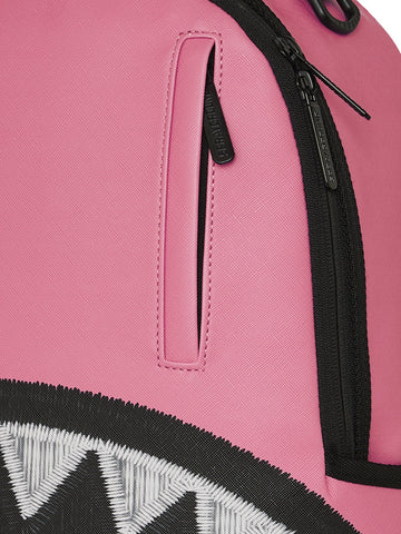 Sprayground Shark Central Pink Embroidered Shark - Zaini Unisex - Rosa/Nero