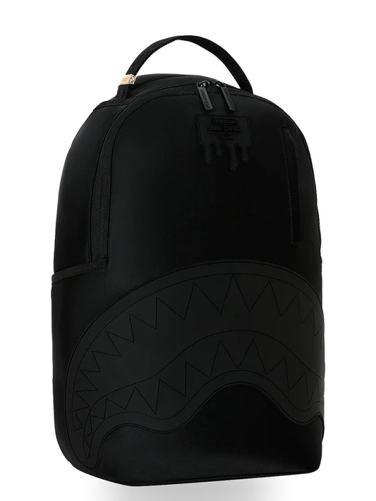 Sprayground Shark Central Blacked Out Embossed Nylon - Zaini Unisex - Nero