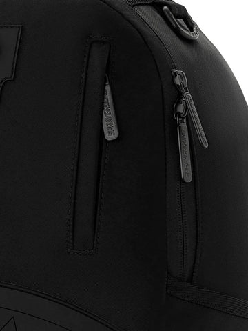 Sprayground Shark Central Blacked Out Embossed Nylon - Zaini Unisex - Nero