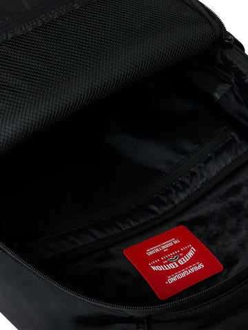Sprayground Shark Central Blacked Out Embossed Nylon - Zaini Unisex - Nero