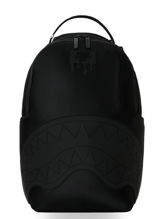 Sprayground Shark Central Blacked Out Embossed Nylon - Zaini Unisex - Nero