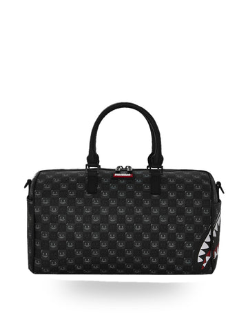 Sprayground Sharks In Paris Wtf Bubbly Black Check Mini Duffle - Borse Unisex - Nero