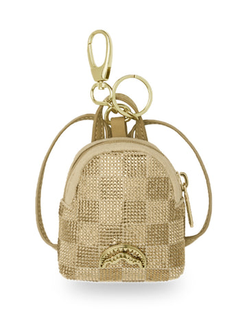 Sprayground 2 Tone Gold Trinity Keychain - Portafogli e Portachiavi Unisex - Oro