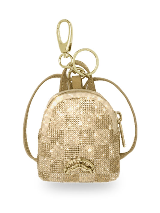 Sprayground 2 Tone Gold Trinity Keychain - Portafogli e Portachiavi Unisex - Oro