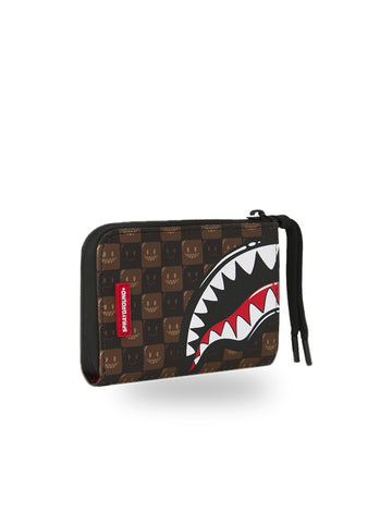 Sprayground Sharks In Paris Wtf Wallet - Portafogli Unisex - Marrone