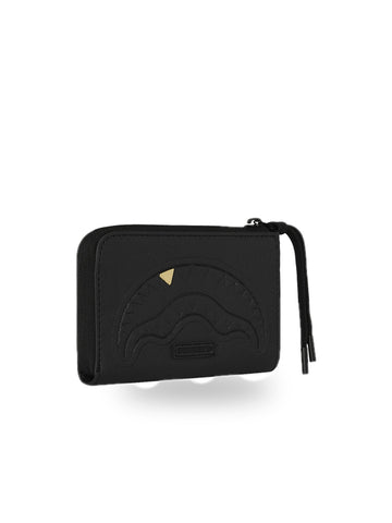 Sprayground Blacked Out Embossed Gold Tooth Wallet - Portafogli e Portachiavi Unisex - Nero