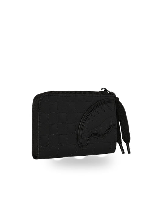 Sprayground Raised Check Wallet - Portafogli Unisex - Nero