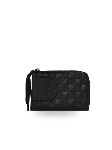 Sprayground Raised Check Wallet - Portafogli Unisex - Nero