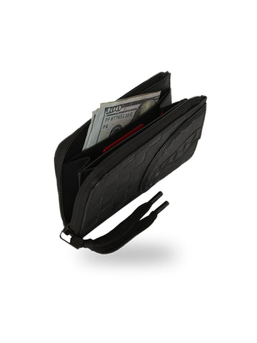 Sprayground Raised Check Wallet - Portafogli Unisex - Nero