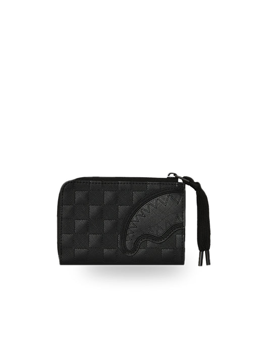 Sprayground Raised Check Wallet - Portafogli Unisex - Nero