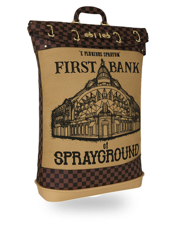 Sprayground First Bank Of Sg Bank Bag - Borse Unisex - Marrone