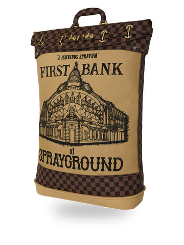 Sprayground First Bank Of Sg Bank Bag - Borse Unisex - Marrone
