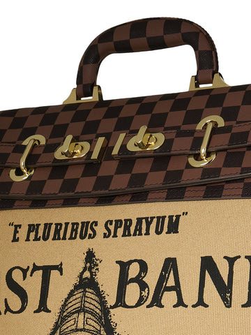 Sprayground First Bank Of Sg Bank Bag - Borse Unisex - Marrone