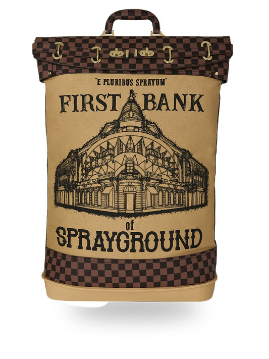 Sprayground First Bank Of Sg Bank Bag - Borse Unisex - Marrone