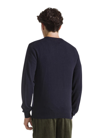 Sun68 Sweater Basic L/s - Maglieria Uomo - Navy Blue