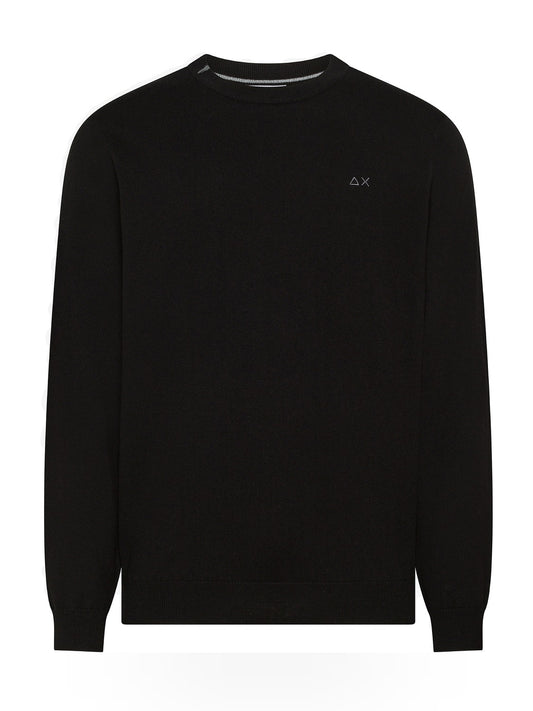 Sun68 Sweater Basic L/s - Maglieria Uomo - Nero