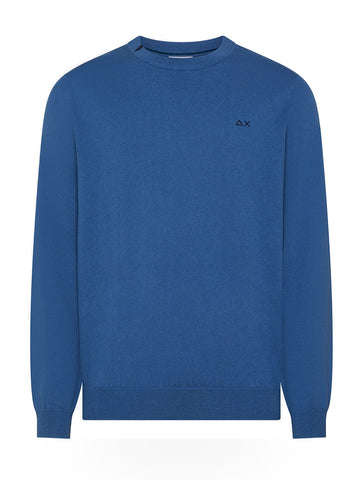 Sun68 Sweater Basic L/s - Maglieria Uomo - Avio