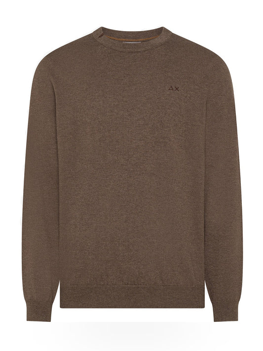 Sun68 Sweater Basic L/s - Maglieria Uomo - Tortora