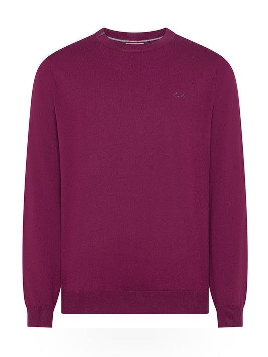 Sun68 Sweater Basic L/s - Maglieria Uomo - Ciclamino