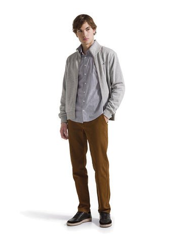 Sun68 Shirt Classic Stripe L/s - Camicia Uomo - Navy Blue/Bianco