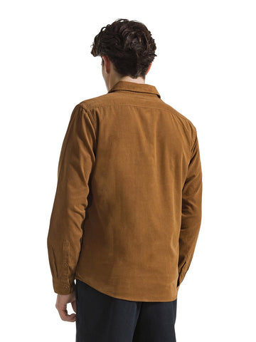 Sun68 Shirt Light Corduroy L/s - Camicia Uomo - Cacao