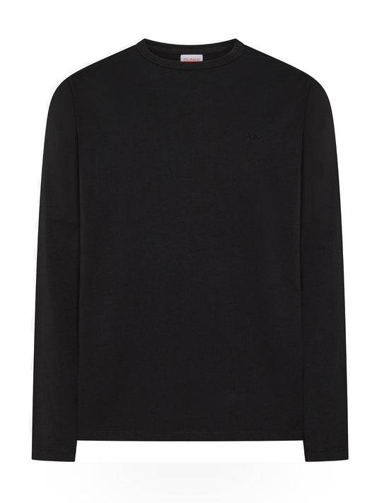 Sun68 T-Shirt Jersey L/S - T-Shirt Uomo - Nero
