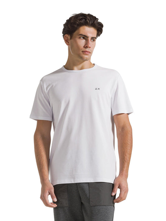 Sun68 T-shirt Piquet S/s - T-Shirt Uomo - Bianco