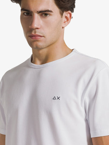 Sun68 T-shirt Piquet S/s - T-Shirt Uomo - Bianco