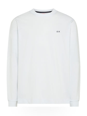 Sun68 T-Shirt Piquet L/S - T-Shirt Uomo - Bianco