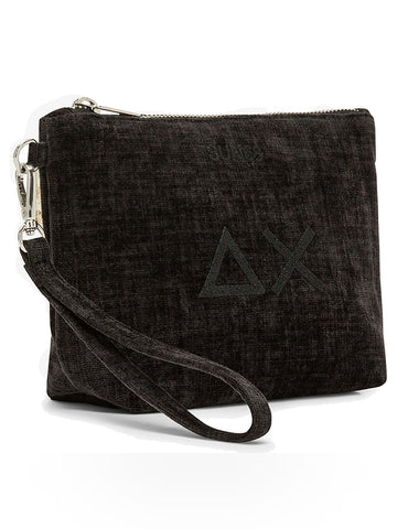 Sun68 Mini Pouche Velvet - Borse Donna - Nero
