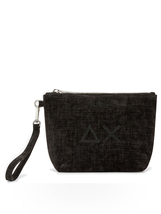 Sun68 Mini Pouche Velvet - Borse Donna - Nero