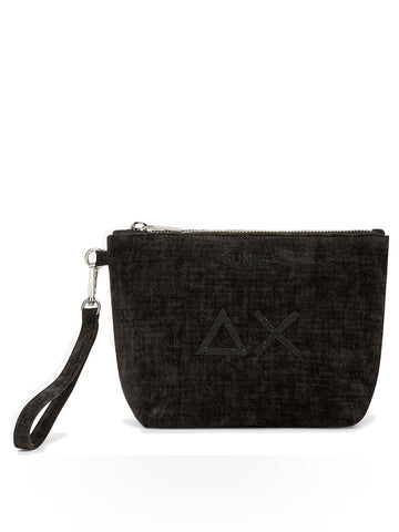Sun68 Mini Pouche Velvet - Borse Donna - Nero