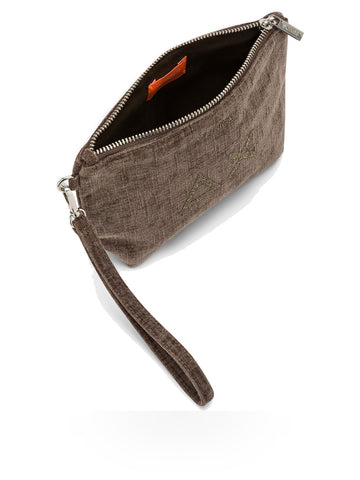 Sun68 Mini Pouche Velvet - Borse Donna - Tortora