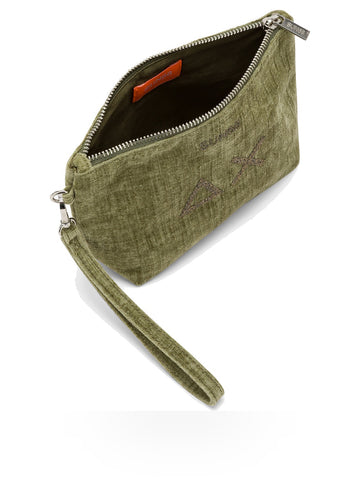 Sun68 Mini Pouche Velvet - Borse Donna - Verde Salvia