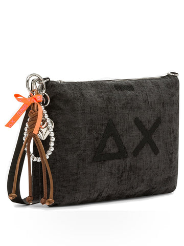 Sun68 Pochette Velvet - Borse Donna - Nero